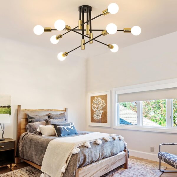 Sputnik Pendant Lamp for 8 Arms Stilnovo Style Dining Room Home Decor - Image 2