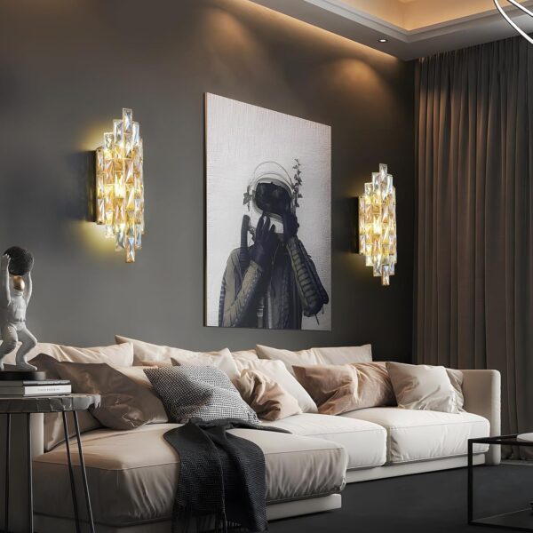 Luxury Wall Light Asfour Scholar Gold Wall Light - Image 4