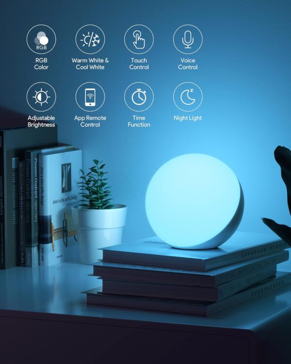 Premium Quality Led Desk Lamp Black Table Lamp With App Control And Decorated Dimmable Desk Table Lamp For Reading Room - Image 2