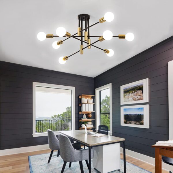 Sputnik Pendant Lamp for 8 Arms Stilnovo Style Dining Room Home Decor - Image 3