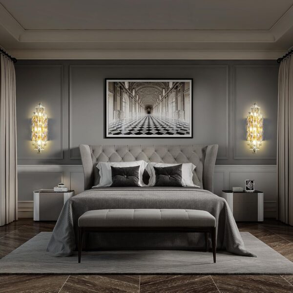 Luxury Wall Light Asfour Scholar Gold Wall Light - Image 2